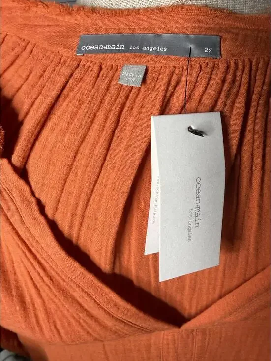 NWT - Ocean and Main Gauze Dress 2X - Picture 3 of 5